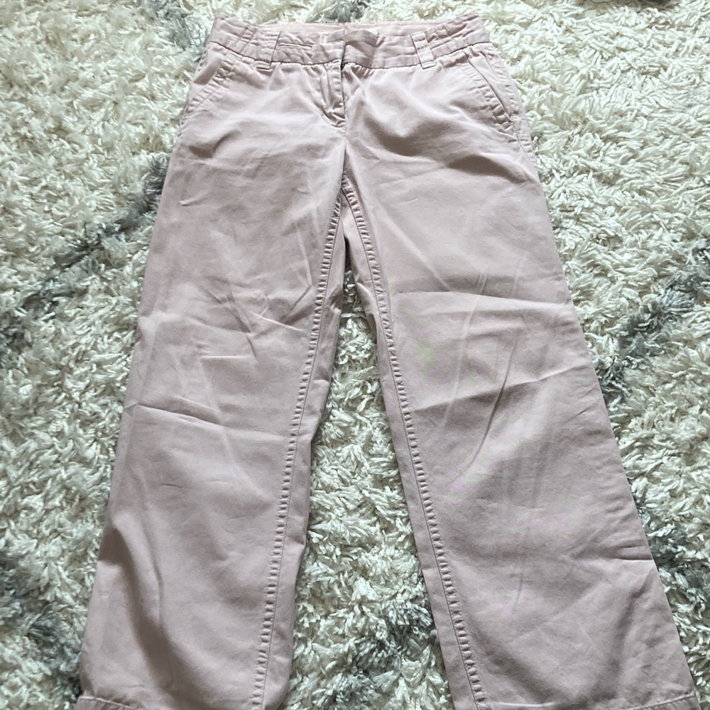 J. Crew Chino Baby Pink Baggy Pants